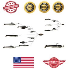 Fully Rigged 5-Arm Umbrella Rig Lure with Swim Baits - Superior Bass Catching