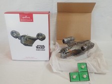 NIB 2022 HALLMARK KEEPSAKE ORNAMENT RAZOR CREST STAR WARS MANDALORIAN