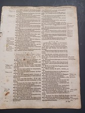 Original 1614 King James Bible Leaf	145	Proverbes 4:12 to 8:8