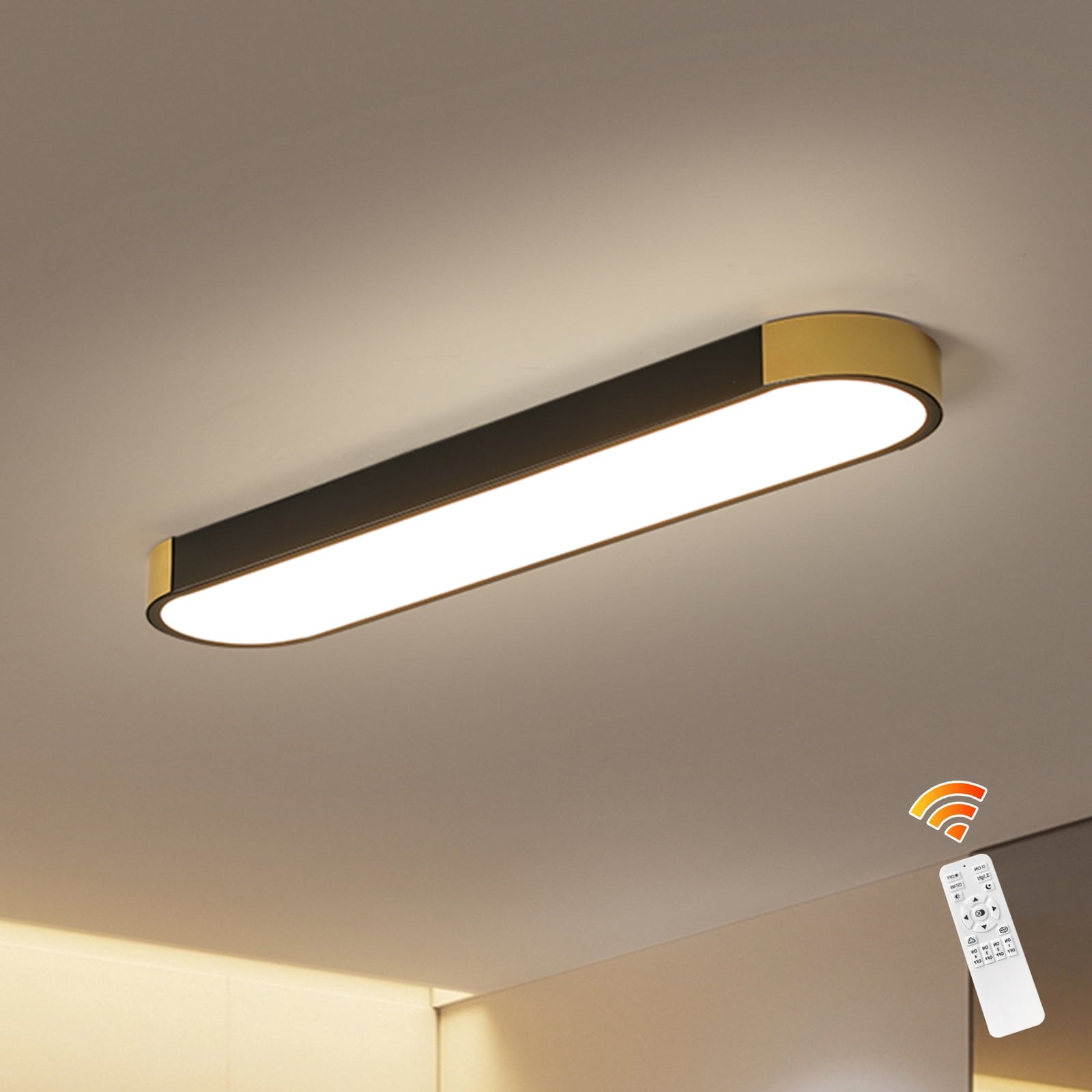 Garwarm Modern LED Flush Mount Ceiling Light 36W Integrated Dimmable 9590₽