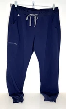 Figs Women’s Large L Navy Blue PO 1659 Scrub Pants Jogger Zamora W18SW2005 Reg.