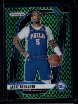 2024-25 Panini Prizm Basketball Andre Drummond #18 Jade Dragon Scale /48