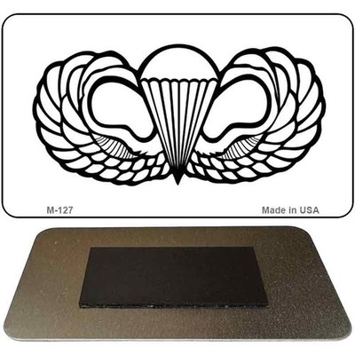 Parachute Badge Novelty Metal Magnet M-127 3.5'' x 2'' Magnet (M)