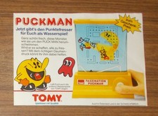Rara Pubblicità TOMY Fascino Puckman Pac-Man Gioco d'Acqua 1983