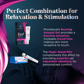 Hitachi Magic Wand Mini Rechargeable Massager  by Vibratex +Lubricant For Women