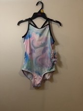 Justice Girls Multicolor Sleeveless Dance Leotard Strappy Back L 12/14