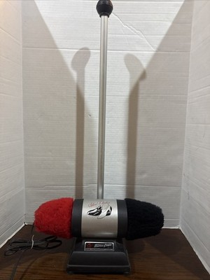 Three Stars Electric Shoe Polisher Model 989 Dual Buffer Free Standing 31'' Works