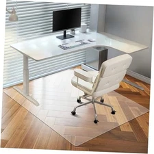  Chair Mat for Hardwood Floor, 46” x 60” Large Office 46 x 60 inches Clear