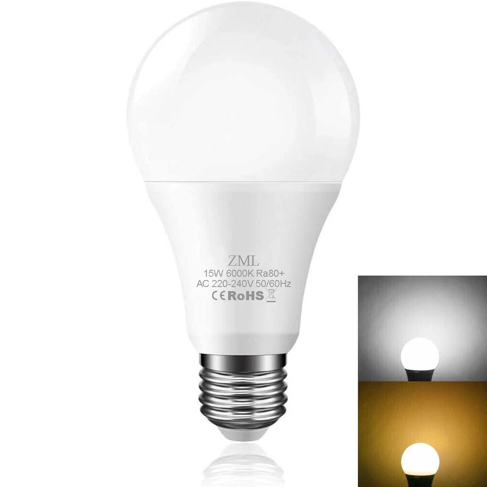 Glühbirne E27 A65 LED Leuchtmittel 3W 5W 10W 18W 25W Schraube Licht Lampe 230V - Bild 1 von 4