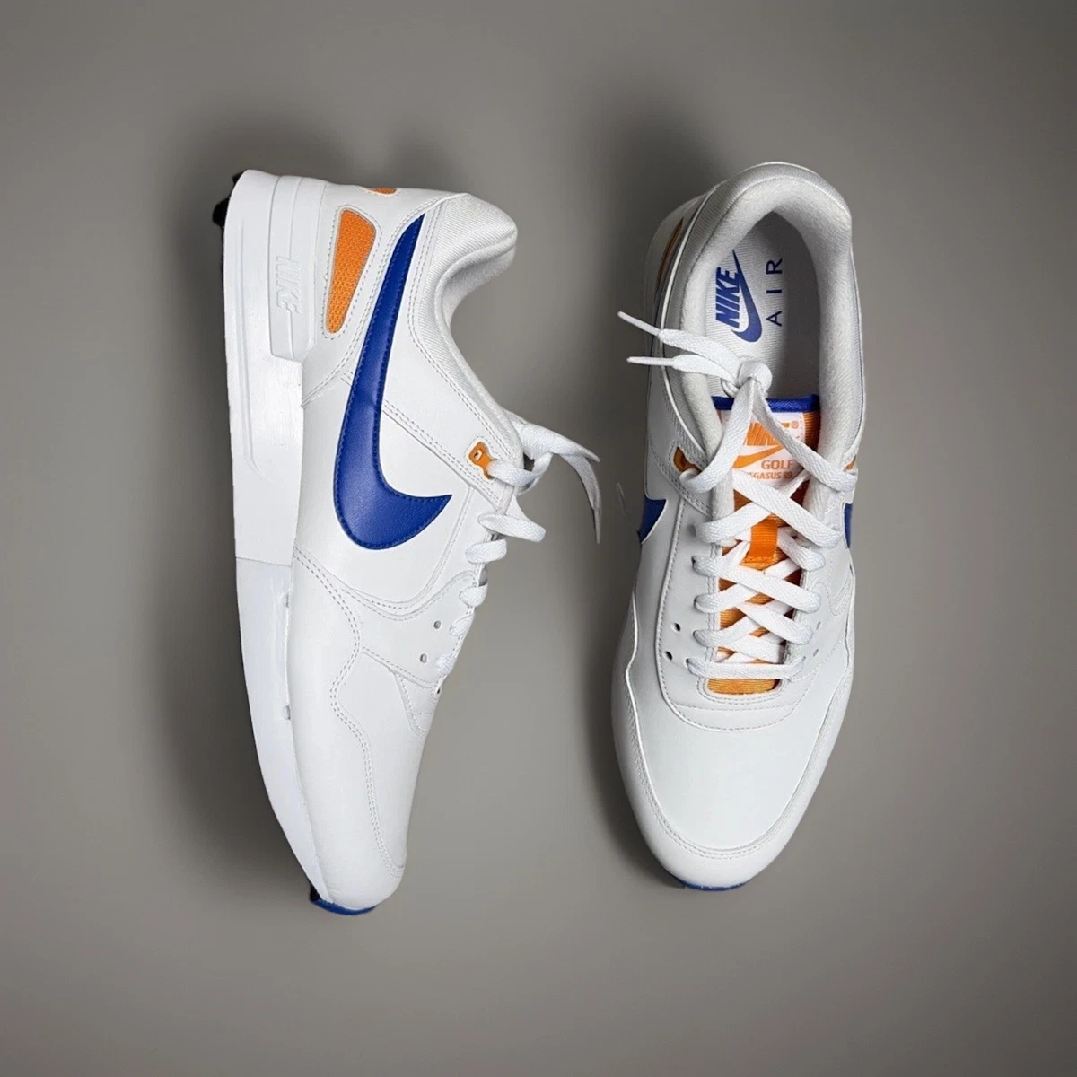 Nike Air Pegasus 89 Golf White Orange Peel Racer Blue for Sale