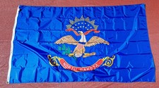 NEW Vintage 1970s Dettra Dura-Lite NORTH DAKOTA 5' x 8' Flag Made In The USA