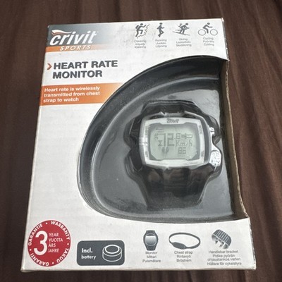 CRIVIT SPORTS Pulsmesser Timer Alarm Uhr + Aufsätze