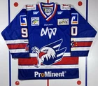 Jan Nijenhuis 2017-18 Adler Mannheim Eagles DNL Game-Worn Hockey Jersey Size XL