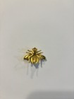 Signed Ginger White Enamel Carousel Horse Brooch Gold Tone Turquoise Vintage Pin — photo 2