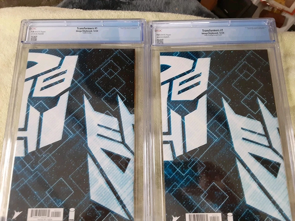 Transformers #1 CGC 9.8 10-й принт оба варианта золотой фольги - Изображение 4 из 4