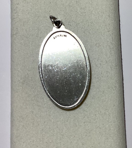 Vintage Solid Sterling Silver Saint Christopher P… - image 4