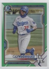 2021 Bowman Draft Chrome Green Refractor 98/99 Luis Rodriguez #BDC-134 2l4