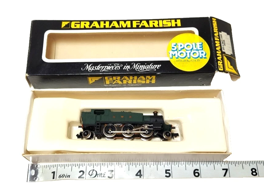 Graham Farish Prairie Tank GWR Masterpiece Locomotive Train No. 1604 N Gauge Box - Image 2 of 4