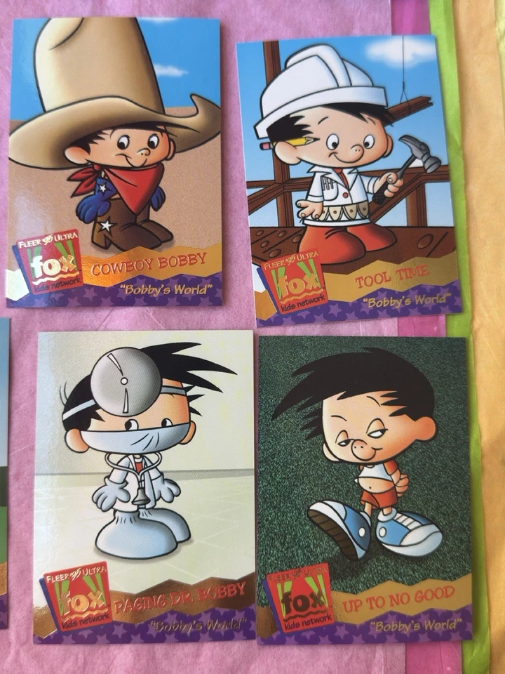 Lote de 12 cartas Fleer Ultra Fox Kids Bobby’s World 1995 - Juego parcial Foto 3 de 4
