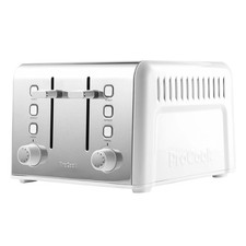ProCook 4 Slice Toaster 1800W Variable Browning Level Ivory White 9618 Grade C