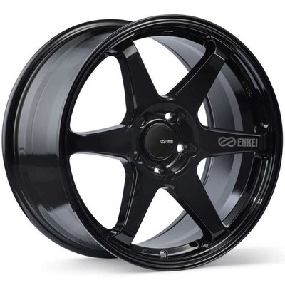 Enkei T6R 18x9.5 5x120 45mm Offset Gloss Black Wheel