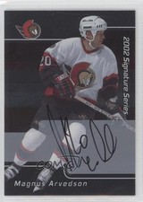 2001-02 ITG Be A Player Signature Series Auto Magnus Arvedson #067 Auto 0w8