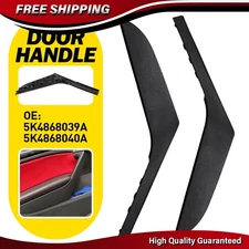 2X Car Interior LH/RH Door Pull Handle Trim Cover For VW Golf GTI MK6 2009-2013