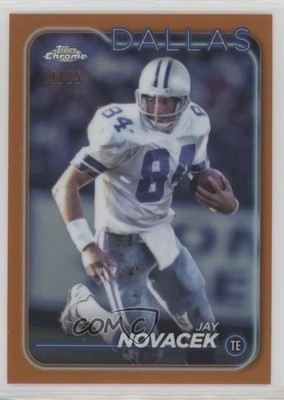 2024 Topps Chrome Orange Refractor 14/25 Jay Novacek #50 05ns