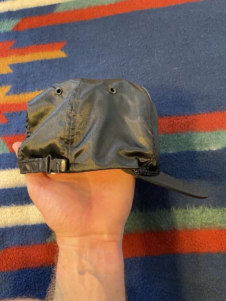 Gorra Jeep vintage correa trasera negra años 80 90 nailon con cable camionero limpia Foto 4 de 4