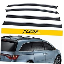 Chrome Trim Window Visors Compatible with 2011-2017 Honda Odyssey RL5 4pcs