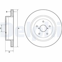2X Bremsscheibe Delphi BG4775C FüR Impreza GD GE GV WRX Sti AWD GDB GDF
