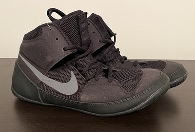 Nike Fury Wrestling Shoes Mens 11 Black Dark Grey High Top AO2416-010 s-l400.jpg main image 3