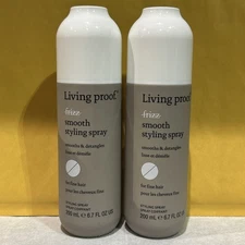 Lot of 2 Living Proof Frizz Smooth Styling Spray 200mL 6.7oz Fine Hair Duo