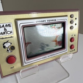 Nintendo Game & Watch Wide Screen Snoopy Tennis (SP-30) Original (1982)