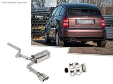  Racing-Komplettanlage ab Kat Audi A2 1.4 2x76mm doppelwandig abgeschrägt