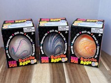Schylling Nee Doh Swirlie Eggs 3 pack Squeeze Toy Multicolor