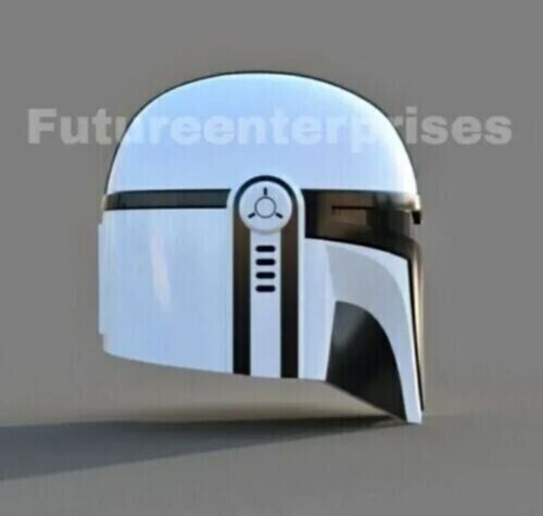 Star Wars Black Series The Mandalorian Silver Wearable Helmet Collectible Armor - Picture 8 of 10