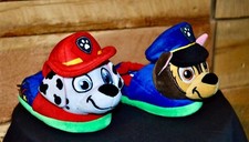 NWT Paw Patrol Marshall Chase Plush Toddler Slippers 7/8 NEW girl boy