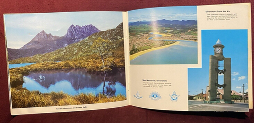 VINTAGE 1960s TASMANIA TOURISM BIG SOUVENIR PHOTO BOOK THYLACINE ANSETT-ANA BUS! - Picture 15 of 21
