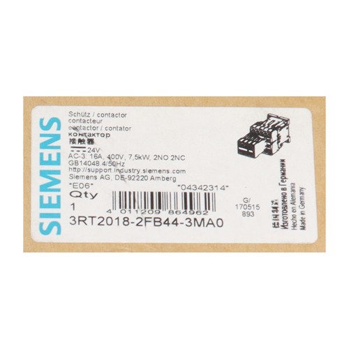 Siemens 3RT2018-2FB44-3MA0 New NFP - Picture 2 of 11