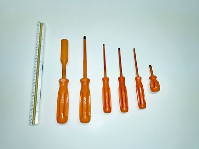 Sibille Insulated 1000v Driver Set 6pc. Nut Driver, Phillips Head, 4 Flatheads