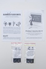 4 New Paul C Buff Self Adhering Black Nylon Clips  2 Alienbees Manuals