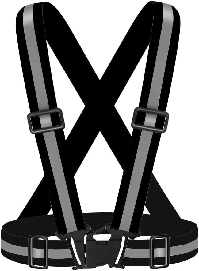 High Visibility Reflective Vest – Adjustable Safety Gear for Running, Cycling