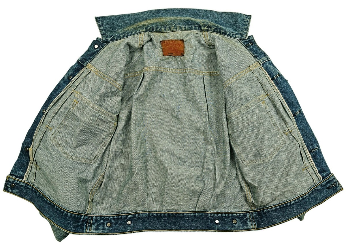 HOT VTG 1950 REPRO Men's LEVI'S 71507 BIG E SELVEDGE TRUCKER