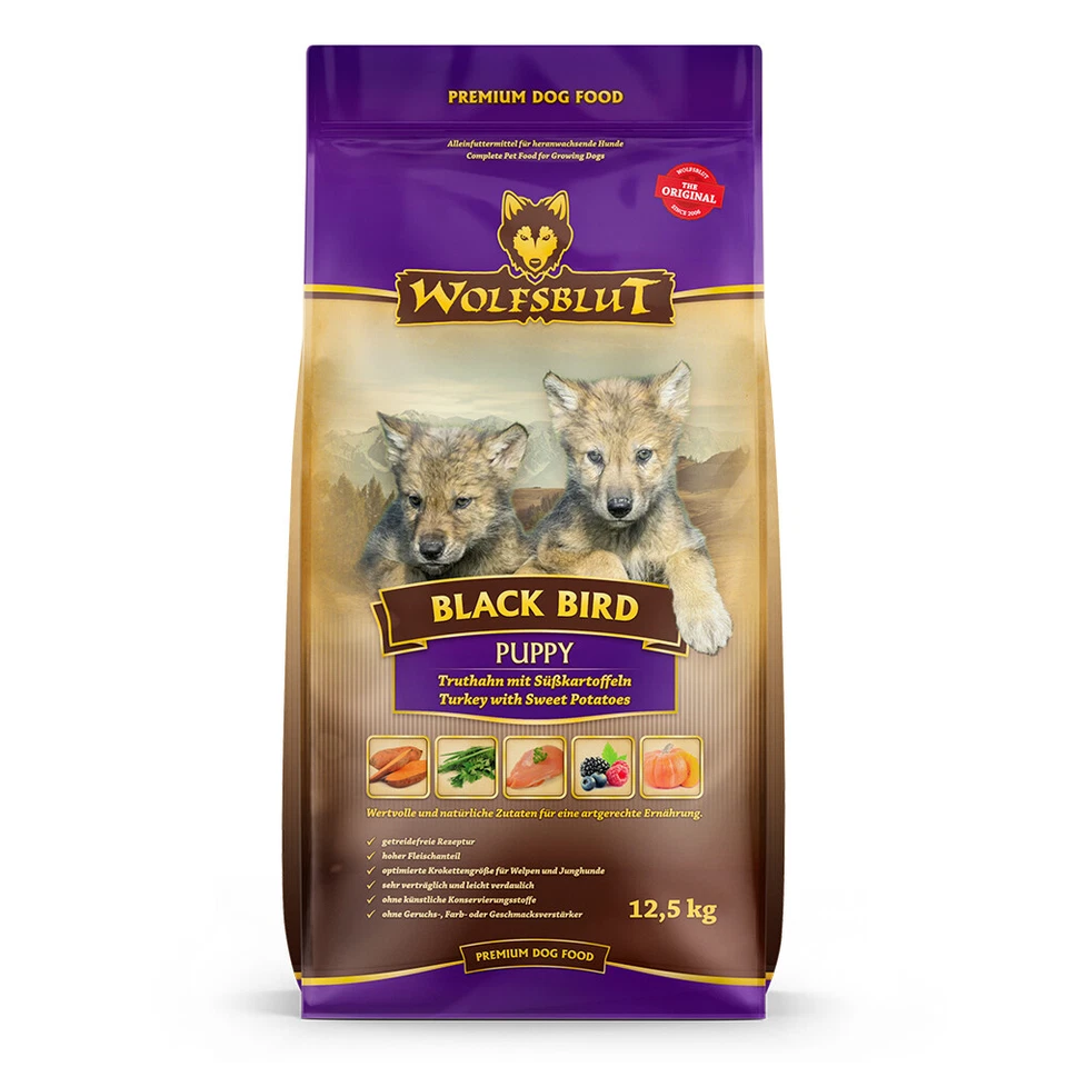 Wolfsblut - Puppy - Black Bird - Truthahn und Süßkartoffel - 12,5 kg - Bild 2 von 4
