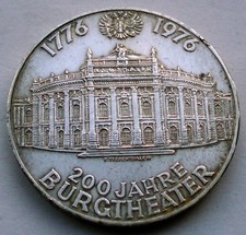 AUSTRIA 100 SCHILLING 1976 KM#2930 200th Anniversary-Burgtheater, Silver GG13.4