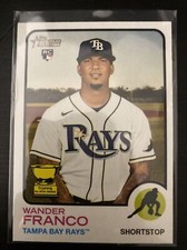 2022 Topps Heritage Wander Franco #347 Rookie RC Gold Cup Tampa Bay Rays