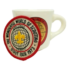 Vintage Boy Scouts San Diego Scout Fair 1973 Mug Patch USA BSA