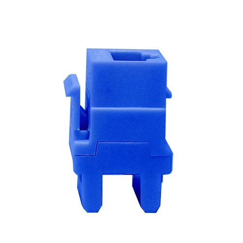 Keystone Jack Cat6 Blue Network Ethernet 110 Punchdown 8P8C 180° - Paquete de 1 - Imagen 3 de 5