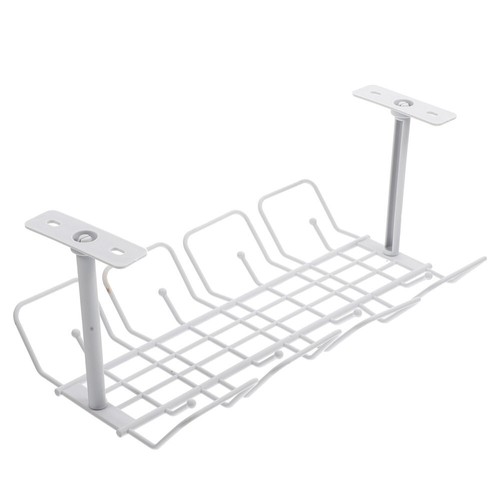 3 Pieces Kabelspeicherregal Kabel-Organizer Für Den Schreibtisch Untertischkorb - Afbeelding 4 van 12
